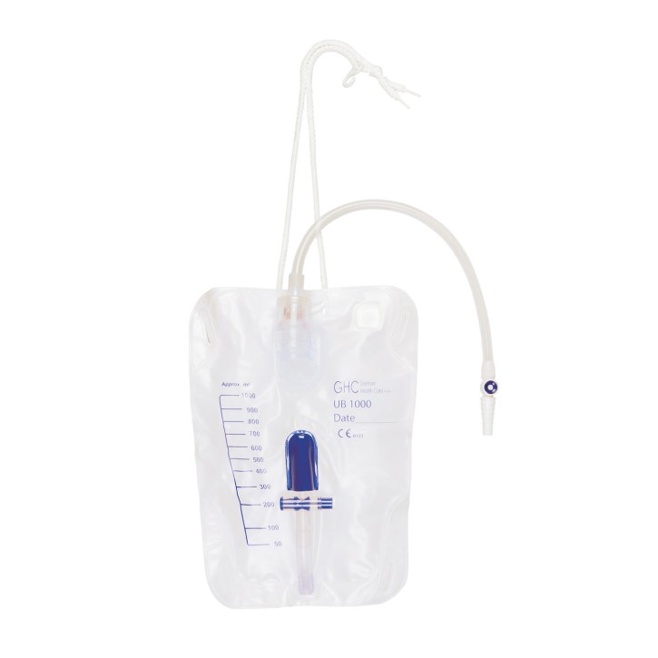 1-Kammer-Beinbeutel 1000ml, 30cm, Schwenkh (1Stck) mit Textilbeschichtung