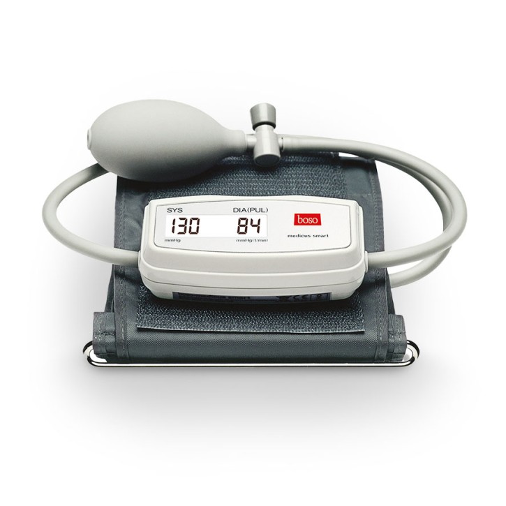 Blutdruckmessgerät boso medicus smart mit Standard Zugbügel-Klettmanschette und Etui