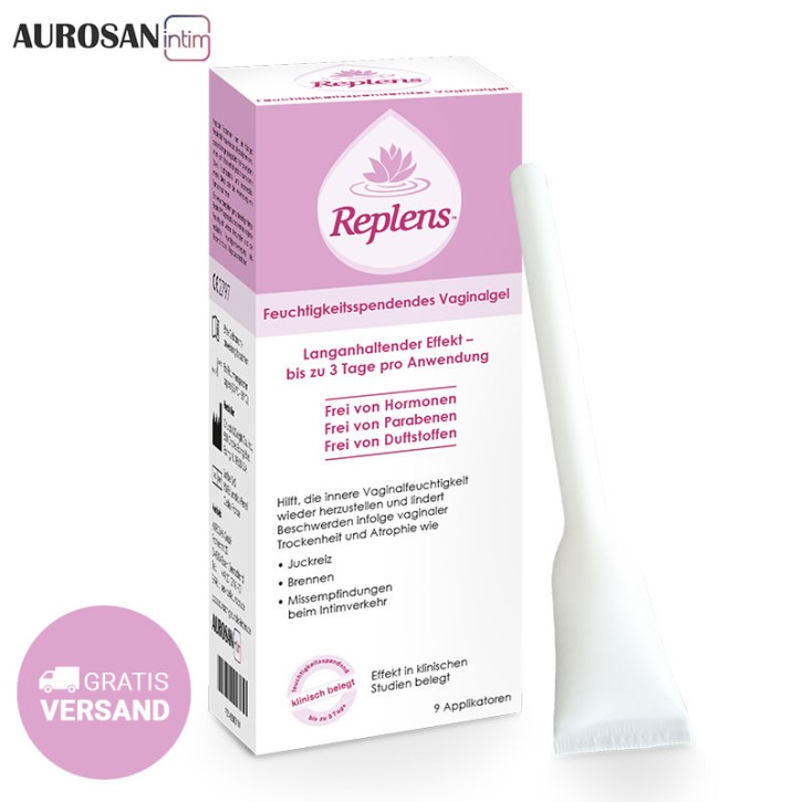 Replens™ Vaginalgel (9 vorgefüllte Applikatoren) zur Normalisierung des Scheidenmilieus