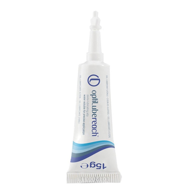 optiLube reach™ Spitztube 15g (24 Stck.) steriles Gleitgel, Tube mit Dosierhals