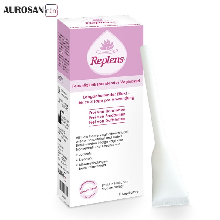 Replens™ Vaginalgel (9 vorgefüllte Applikatoren) zur Normalisierung des Scheidenmilieus