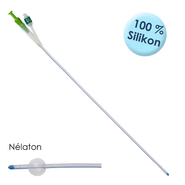 Silstar® Fortune 2-lumig 10 ml  Nél CH 16 (1 Stck) 100% Silikon, Integralballon, mit Spigot