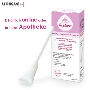 Replens™ Vaginalgel (3 vorgefüllte Applikatoren) zur Normalisierung des Scheidenmilieus