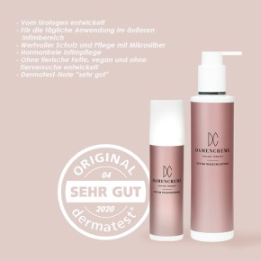 DAMENCREME Intim Pflegeset (75/200ml) medizinische Intimpflege mit Mikrosilber für SIE