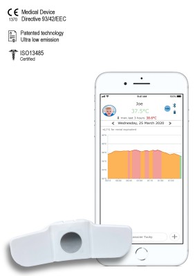 Tucky smartes Thermometer mit App zur kontinuierlichen Messung aus der Distanz