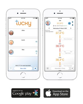 Tucky smartes Thermometer mit App zur kontinuierlichen Messung aus der Distanz